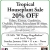 Tropical Houseplant Sale 20% OFF