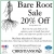 Bare Root Sale 20% OFF