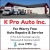 For worry free auto repairs & service