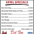 April Specials