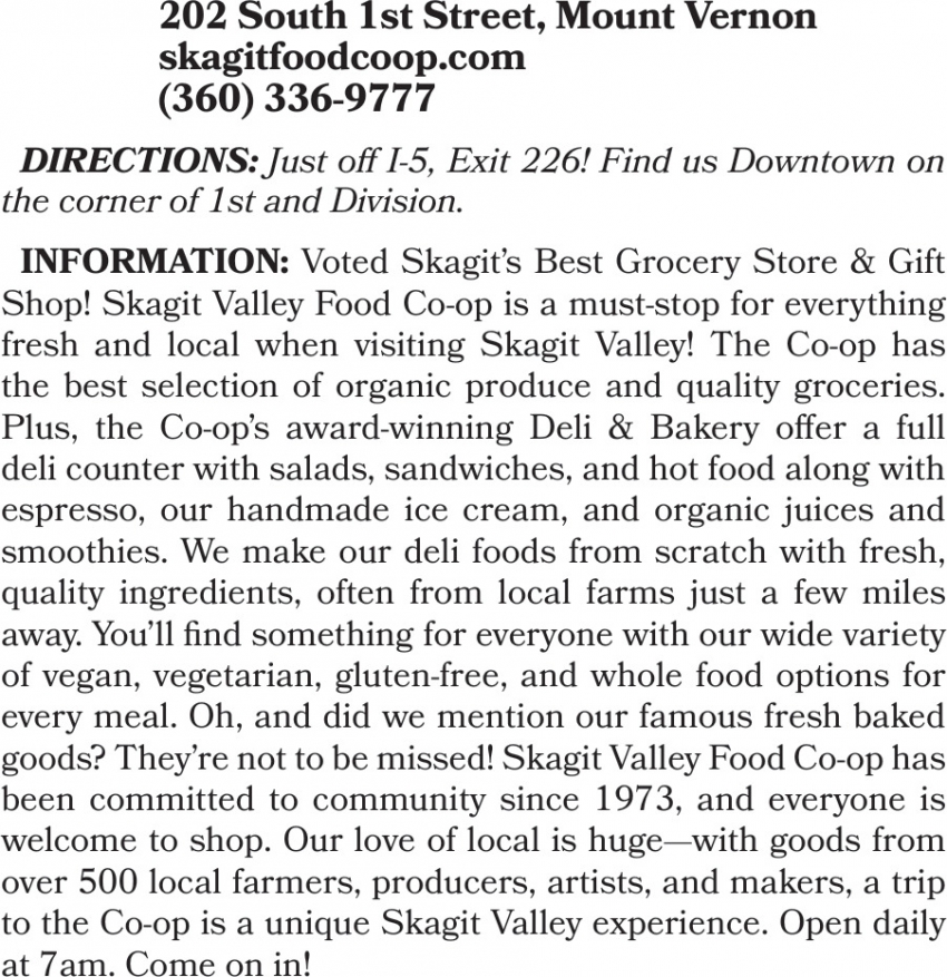 Skagit Valley Food Co-Op
