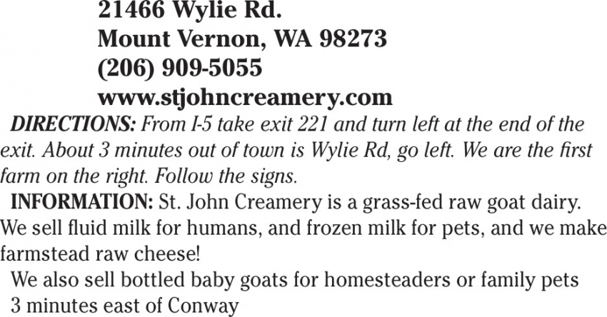 St. John Creamery