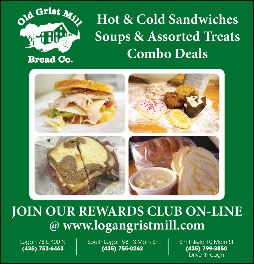 Freshly Baked Bread, Sandwiches, Bagels, Giant Cookies & Treats, Old Grist Mill Bread Co., Logan, UT
