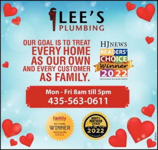 Our Goal Is To Treat Every Home As Our Own And Every Customer As Family,  Lee's