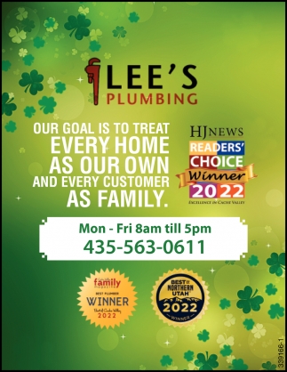 Our Goal Is To Treat Every Home As Our Own, Lee's Plumbing Incorporated,  Hyde Park, UT