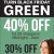 Turn Black Friday Green 40 OFF