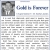 Gold is Forever