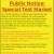 Public Notice: Special Test Market