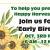 Join us for our Early Bird sale