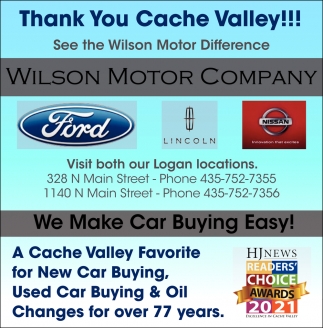 Thank You Cache Valley!