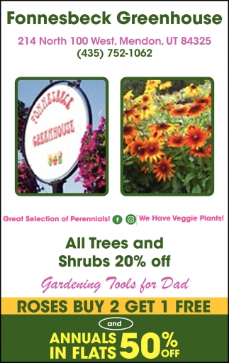 All Trees And Shrubs 20% Off