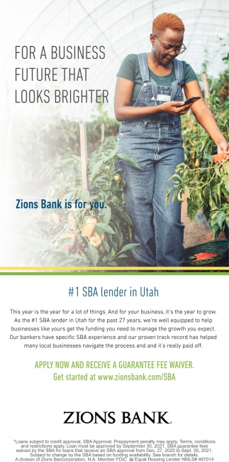 Zions Bank Is For You.