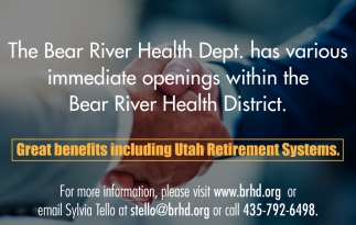 Great Benefits Including Utah Retirement Systems