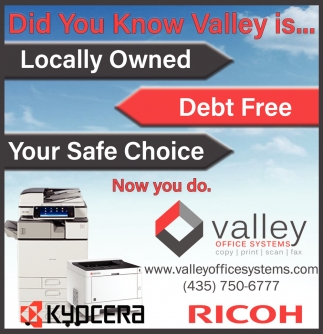 Did You Know Valley Is Locally Owned, Debt Free, Your Safe Choice