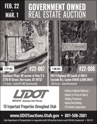 Government Owned Real Estate Auction