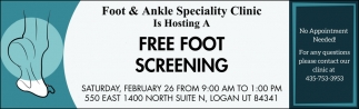 Free Foot Screening