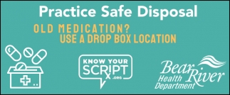Practice Safe Disposal