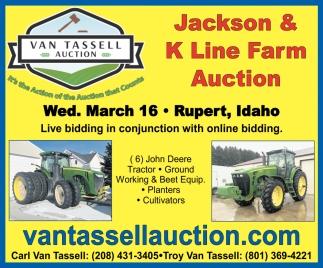 Jackson & K Line Farm Auction