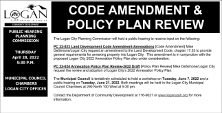 Code Amendment & Policy Plan Review