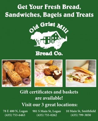 Get Your Fresh Bread, Sandwiches, Bagels And Treats