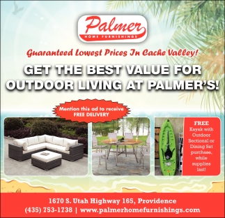 Get the Best Value for Outdoor Living at Palmer's!