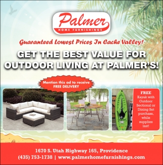 Get the Best Value for Outdoor Living at Palmer's!
