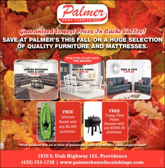Guaranteed Lowest Prices In Cache Valley!