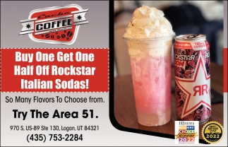 Buy One Get One Half Off Rockstar Italian Sodas!