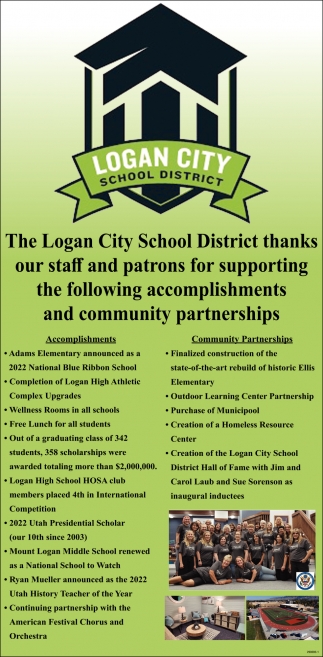 Thanks Our Staff And Patrons For Supporting the Following Accomplishments And Community Partnerships