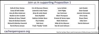 Join Us In Supporting Proposition 1