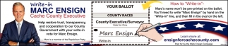 Write In Marc Ensign Cache County Executive