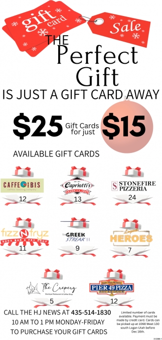 The Perfect Gift is Just a Gift Card Away