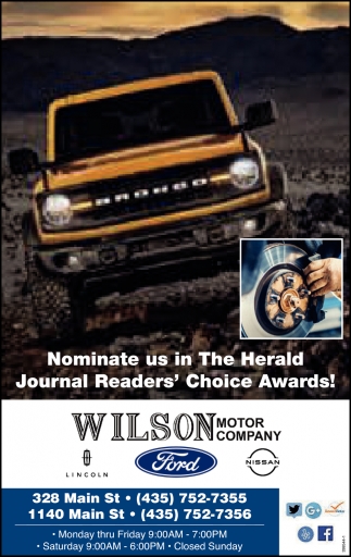 Nominate Us In The Herald Journal Readers' Choice Awards!