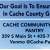 Our Goal is to Ensure that No Individual In Cache County Goes to Bed Hungry