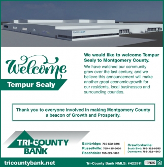 We Would Like to Welcome Tempur Sealy to Montgomery County