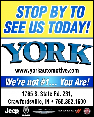 Stop by Today and See Us Today!