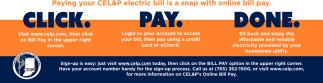 Paying Your CELAP Electric Bill is a Snap with Online Bill Pay