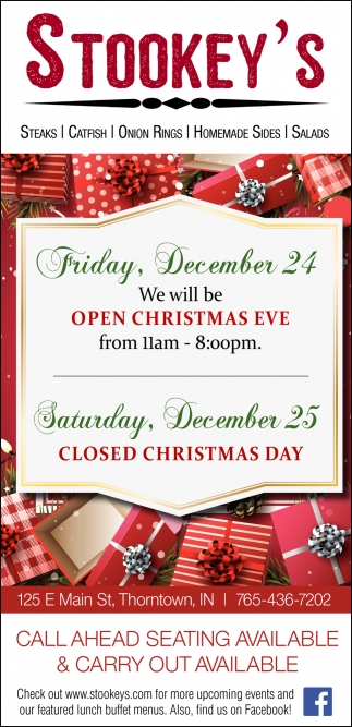 Open Christmas Eve