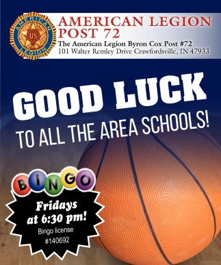 Good Luck to All the Area Schools!