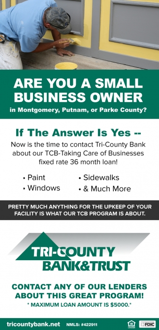 Are You a Small Business Owner in Montgomery, Putnam, or Parke County?