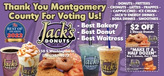 Thank You Montgomery County for Voting Us!