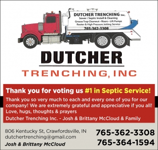 Thank You for Voting Us #1 in Septic Service