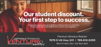 Our Student Discount. Your First Step To Success.