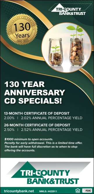 130 Year Anniversary CD Specials!