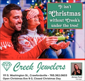 It Isn't Christmas Without Creek's Under the Tree!