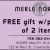Free Gift w/Purchase of 2 Items!