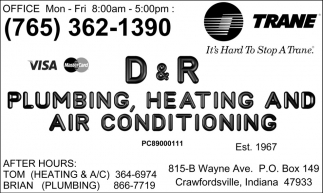 D & R Plumbing, Heating & Air Conditioning