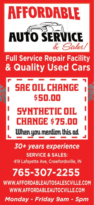 Affordable Auto Service & Sales