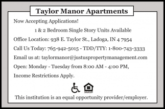 Taylor Manor Apartments