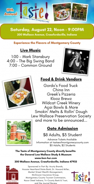 Taste of Montgomery County (August 22, 2026)